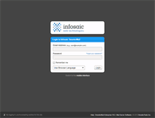 Tablet Screenshot of mail.infosaic.com